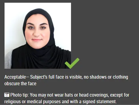 acceptable passport photo 123