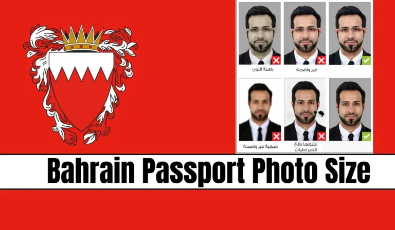 Bahrain Passport Photo Size